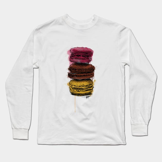 Macaron stack Long Sleeve T-Shirt by colourofoctober